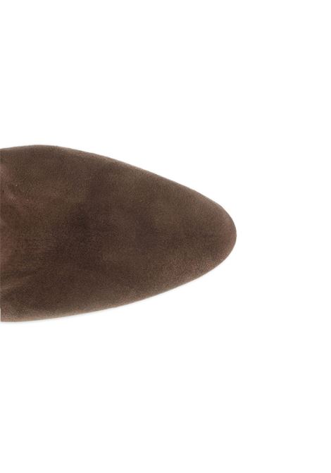 Brown 100mm Lavinia suede thigh-high boots Paris texas - women PARIS TEXAS | PX1508XV0ELEBN